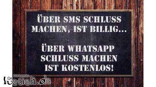 Schluss machen Bild lustich.de