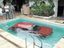 Auto im Pool