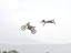 Fliegendes Motorrad