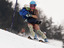 Ski-Abfahrt mit Kind